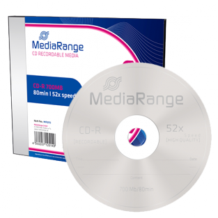 CD-R  MediaRange 700MB  10pcs Slimcase 52x